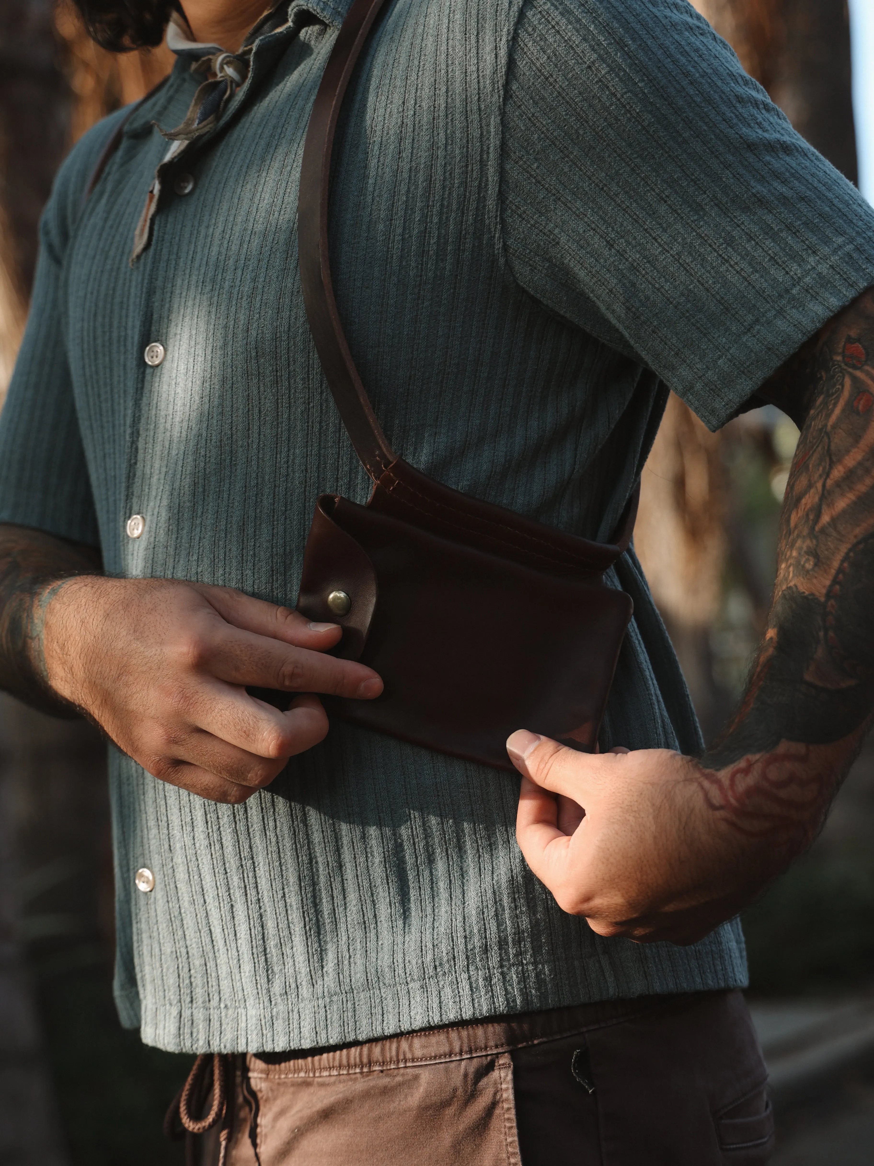 Leather Holster Large Pocket The Local Branch