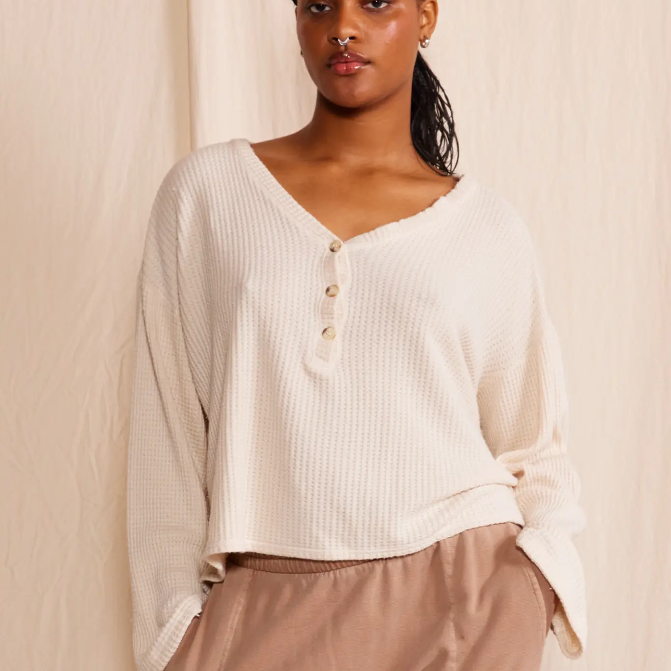 Henley Waffle Top People of Leisure