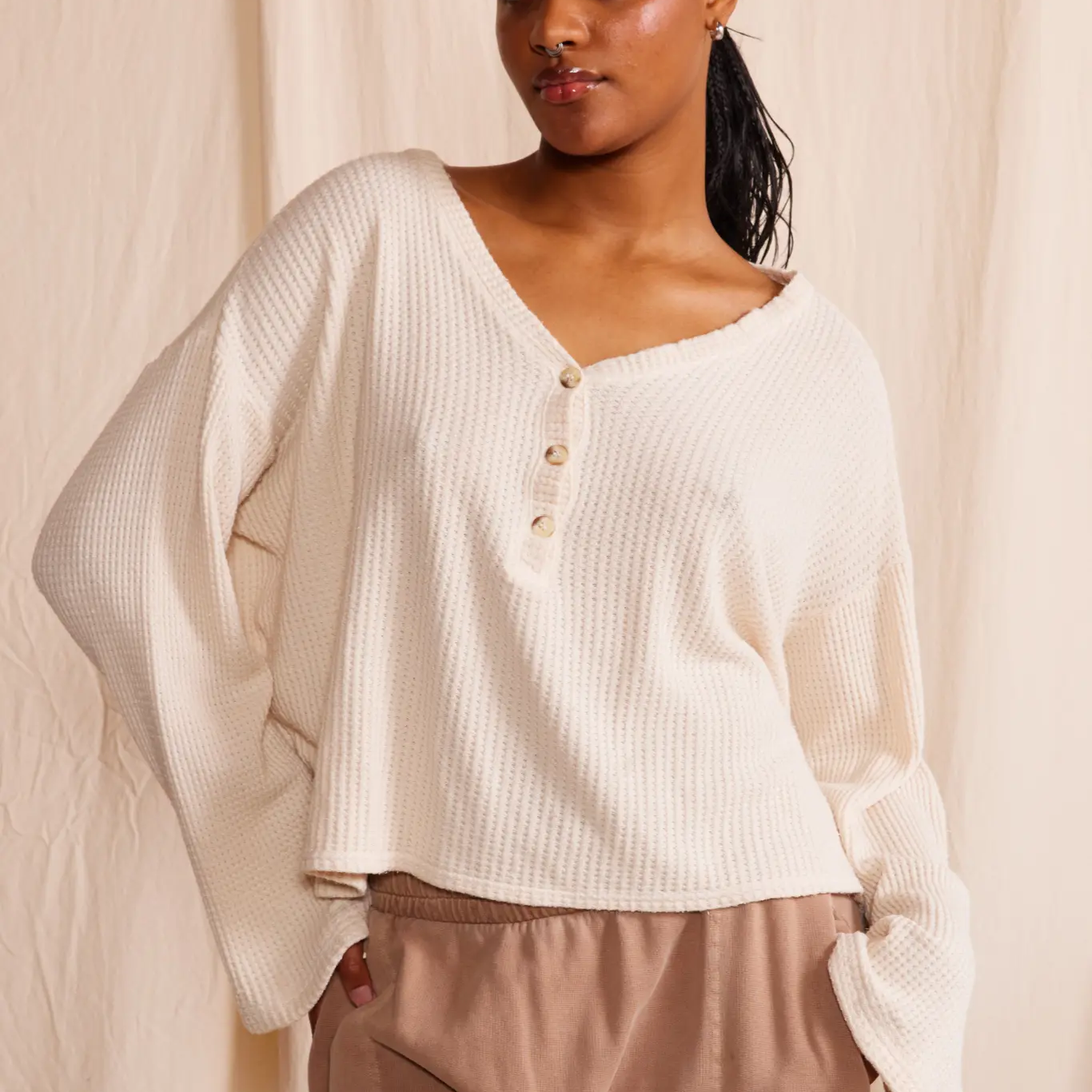 Henley Waffle Top People of Leisure
