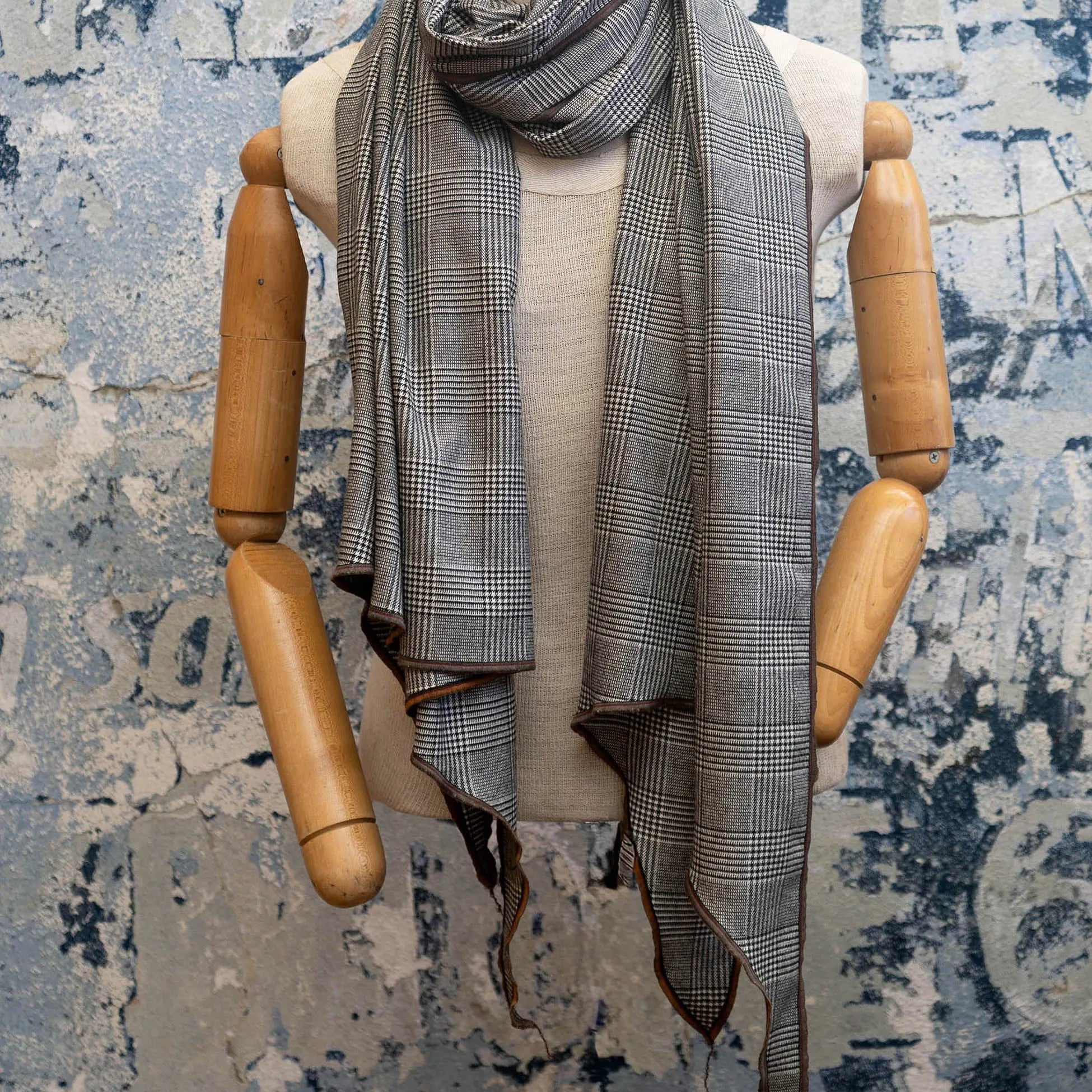 Checkmate Houndstooth Scarf Late Sunday Afternoon Magazine & Factory