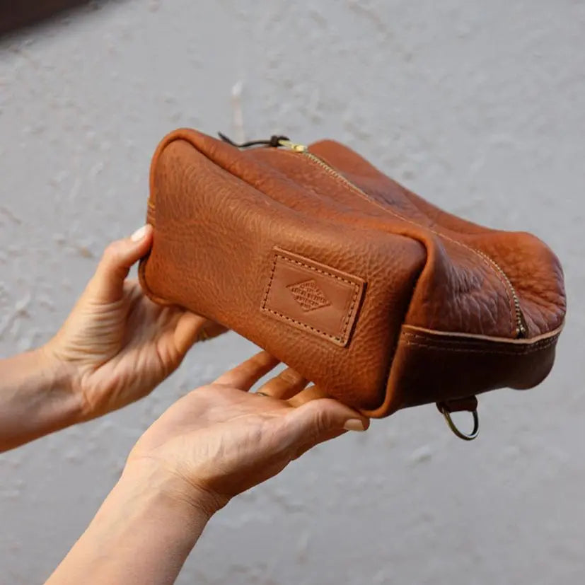 Leather Dopp Kit - USA Made - Late Sunday Afternoon