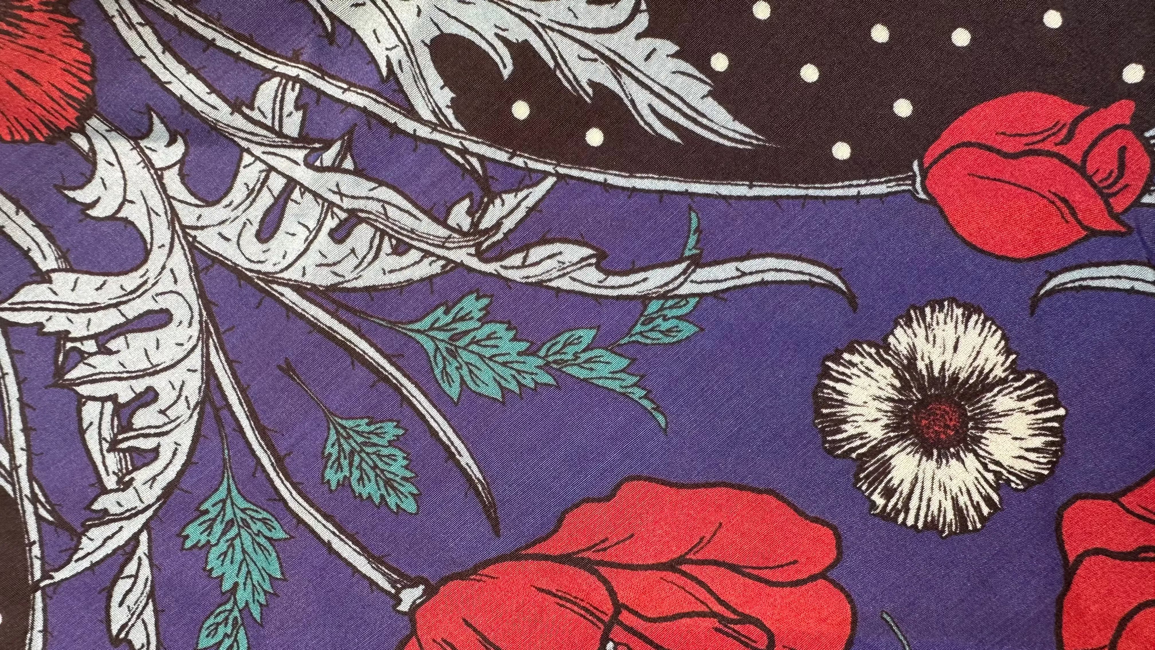 California Poppy Kerchief Late Sunday Afternoon