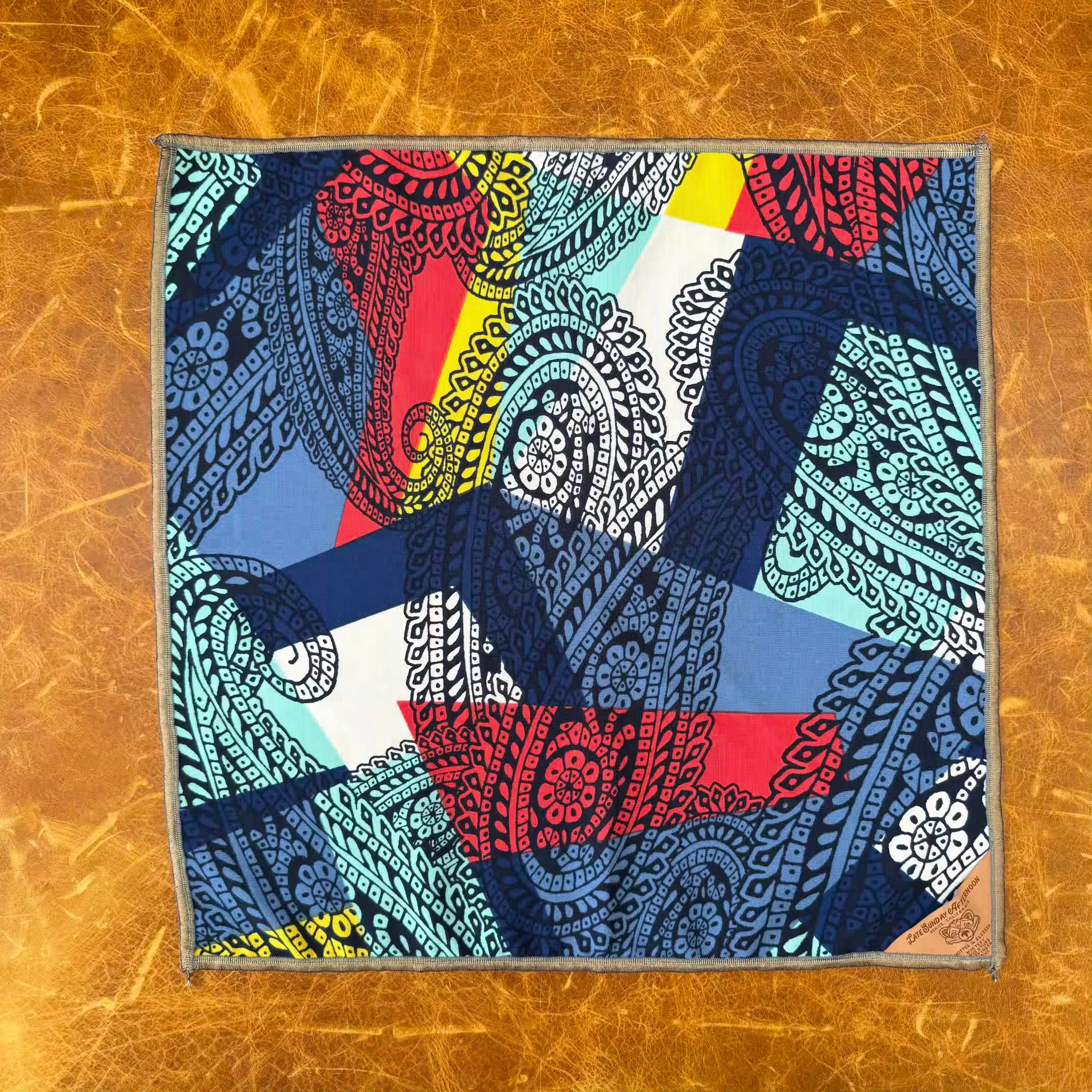 Skyward Jackie O Pocket Square Late Sunday Afternoon Magazine & Factory