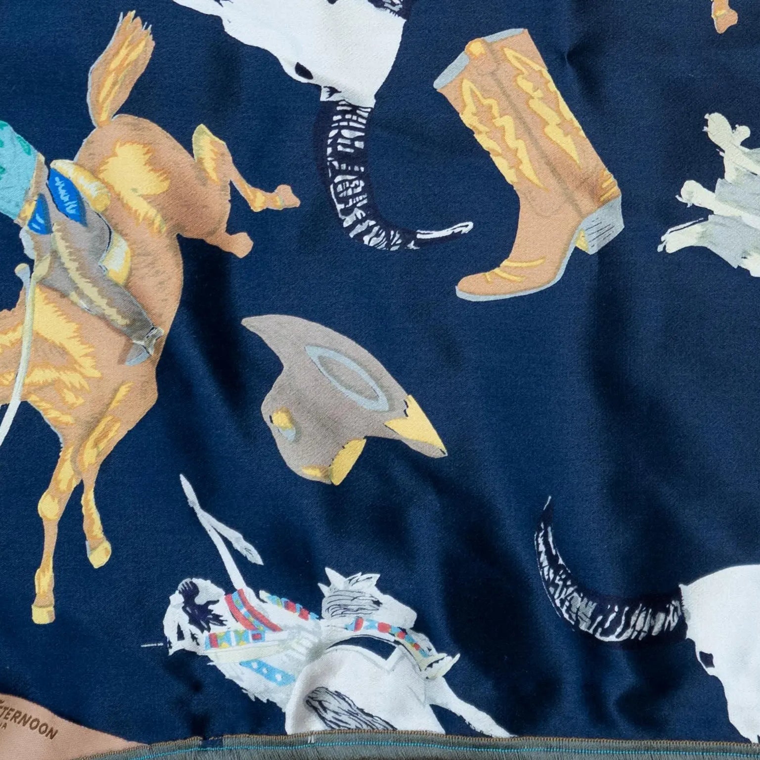 Western Stuff Pocket Square Late Sunday Afternoon