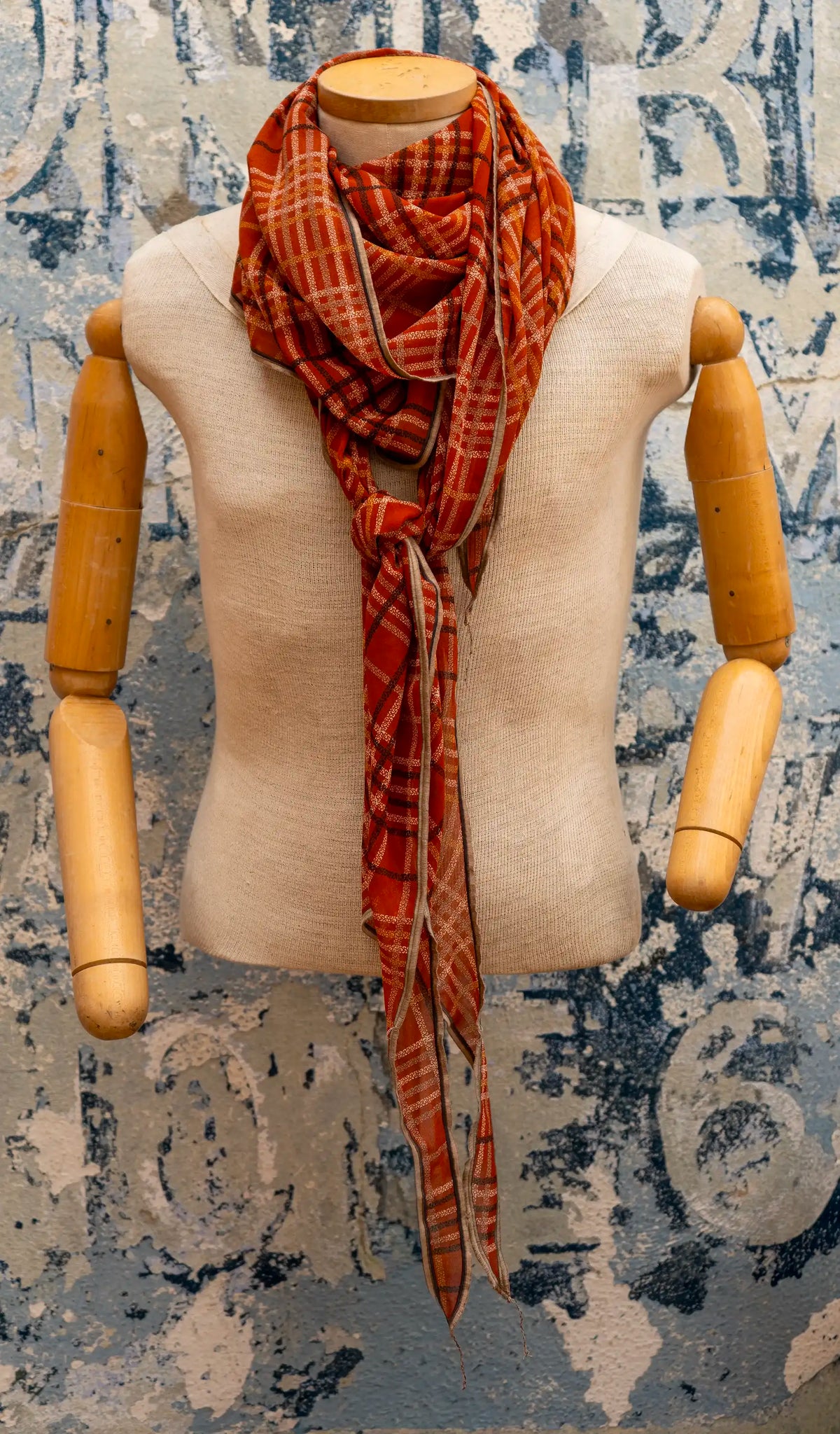 Asheville Autumn Scarf, a soft silk scarf in earth tones