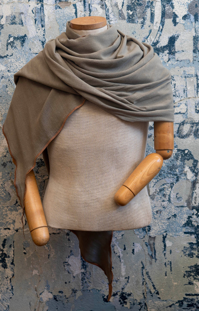 Linen Scarf styled for cool-weather layering