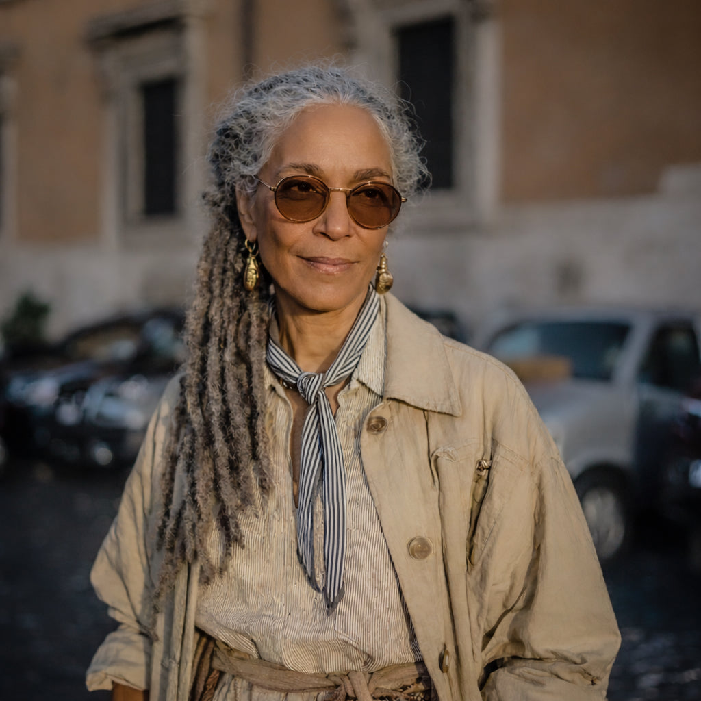 Gus Viseur Neck Scarf, a neck scarf with a classic, timeless design