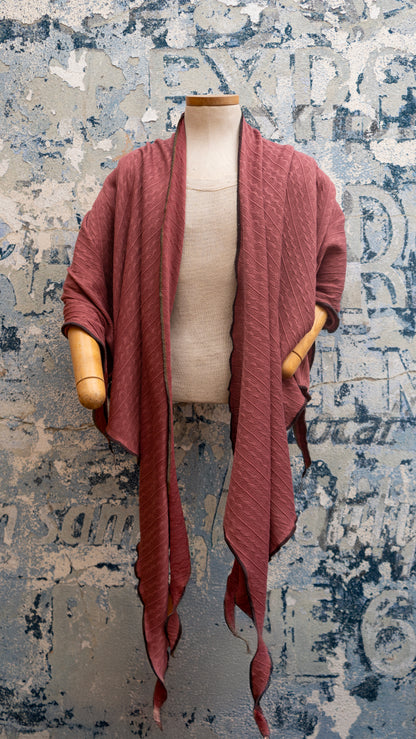 Blush Seasons Slitted Poncho