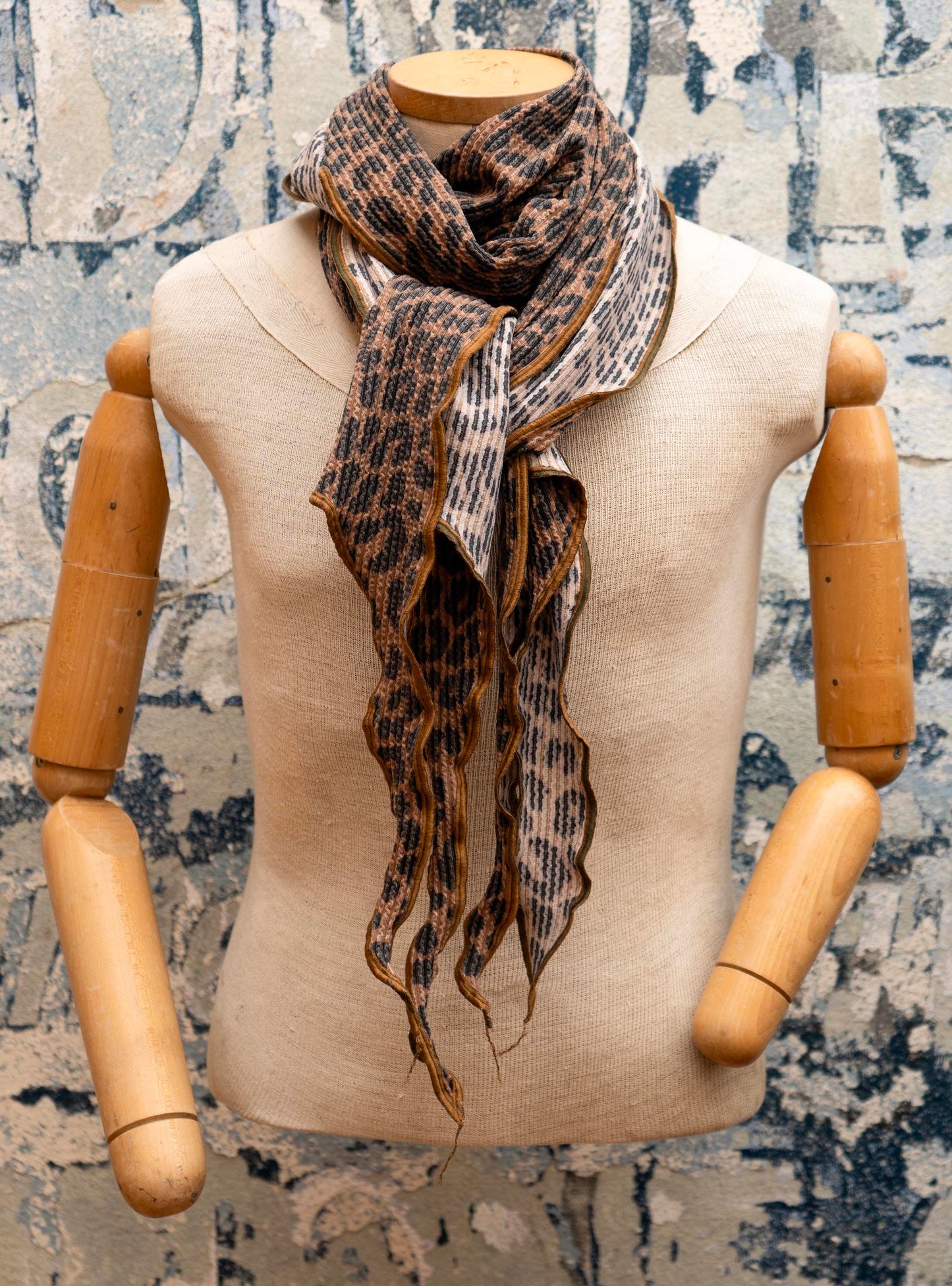 Mocha Leopard DNA Scarf