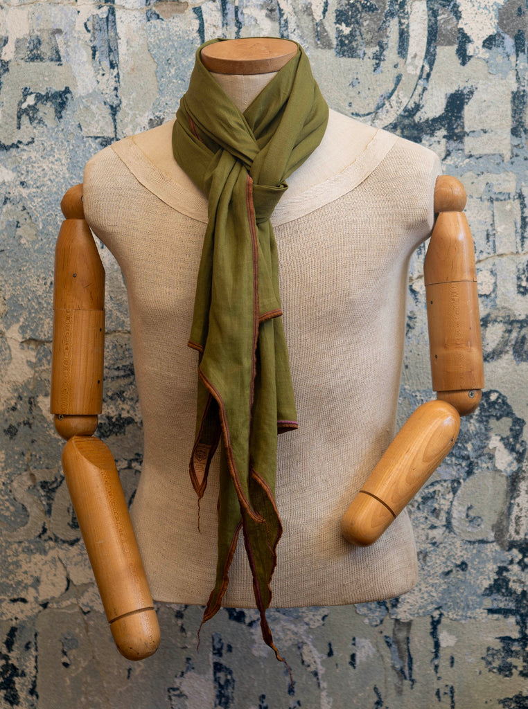 Olivewood Linen Scarf - Late Sunday Afternoon
