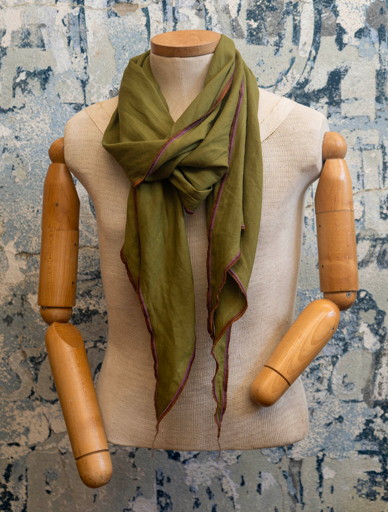 Olivewood Linen Scarf - Late Sunday Afternoon