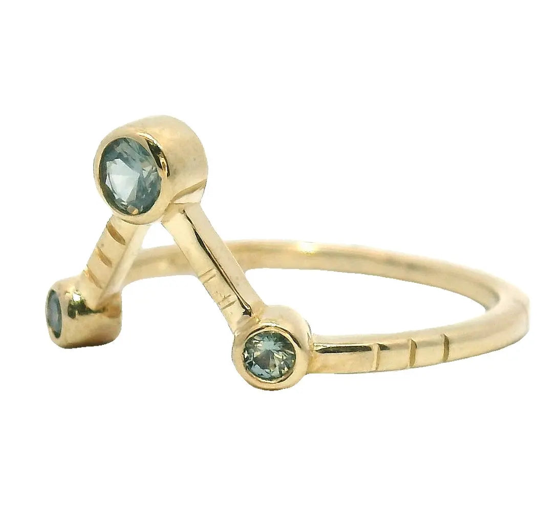 Rowen Ring - Montana Sapphire Young in the Mountains
