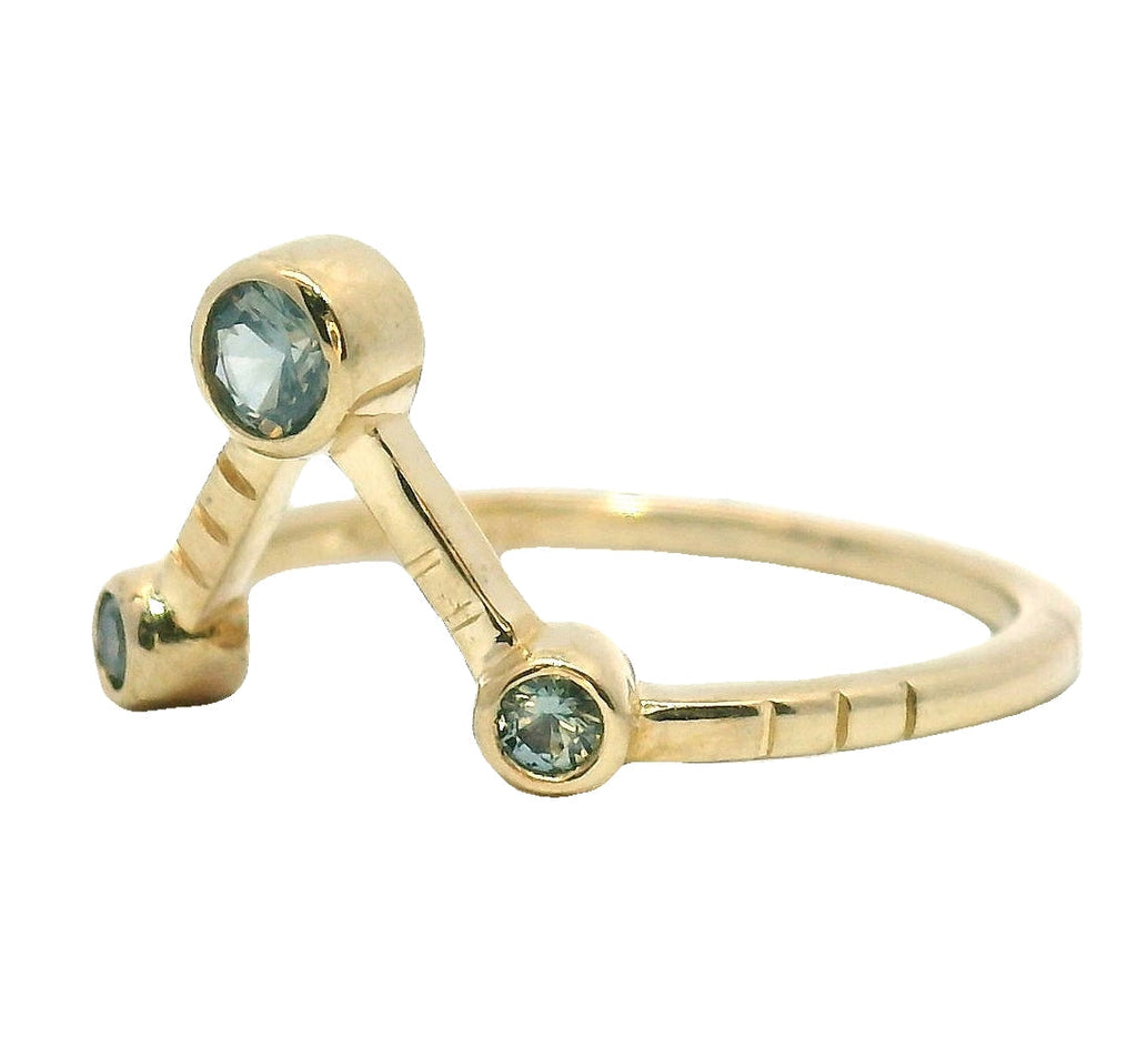 Rowen Ring - Montana Sapphire Young in the Mountains