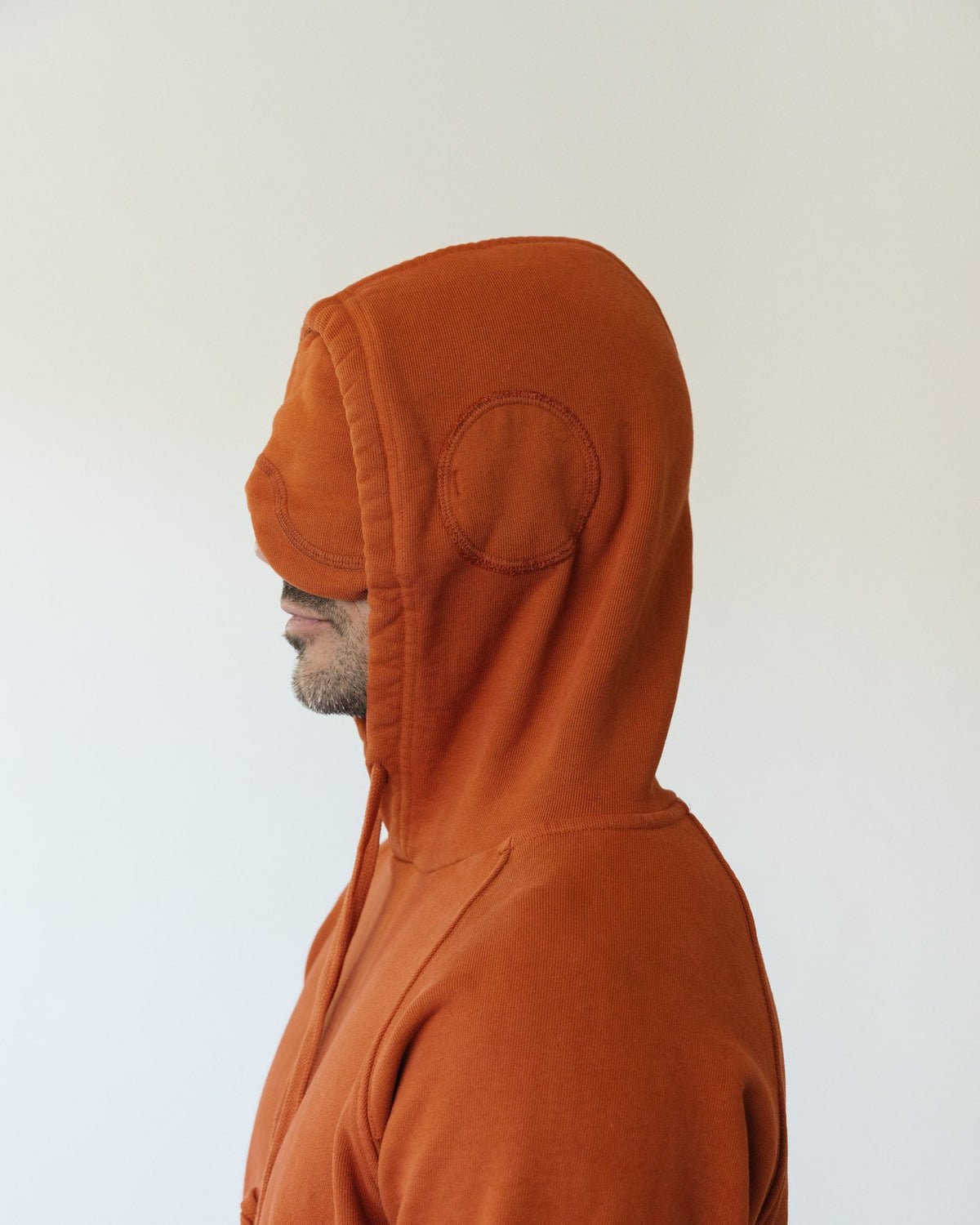 The Apollo X hood in profile, with the eye mask folded up